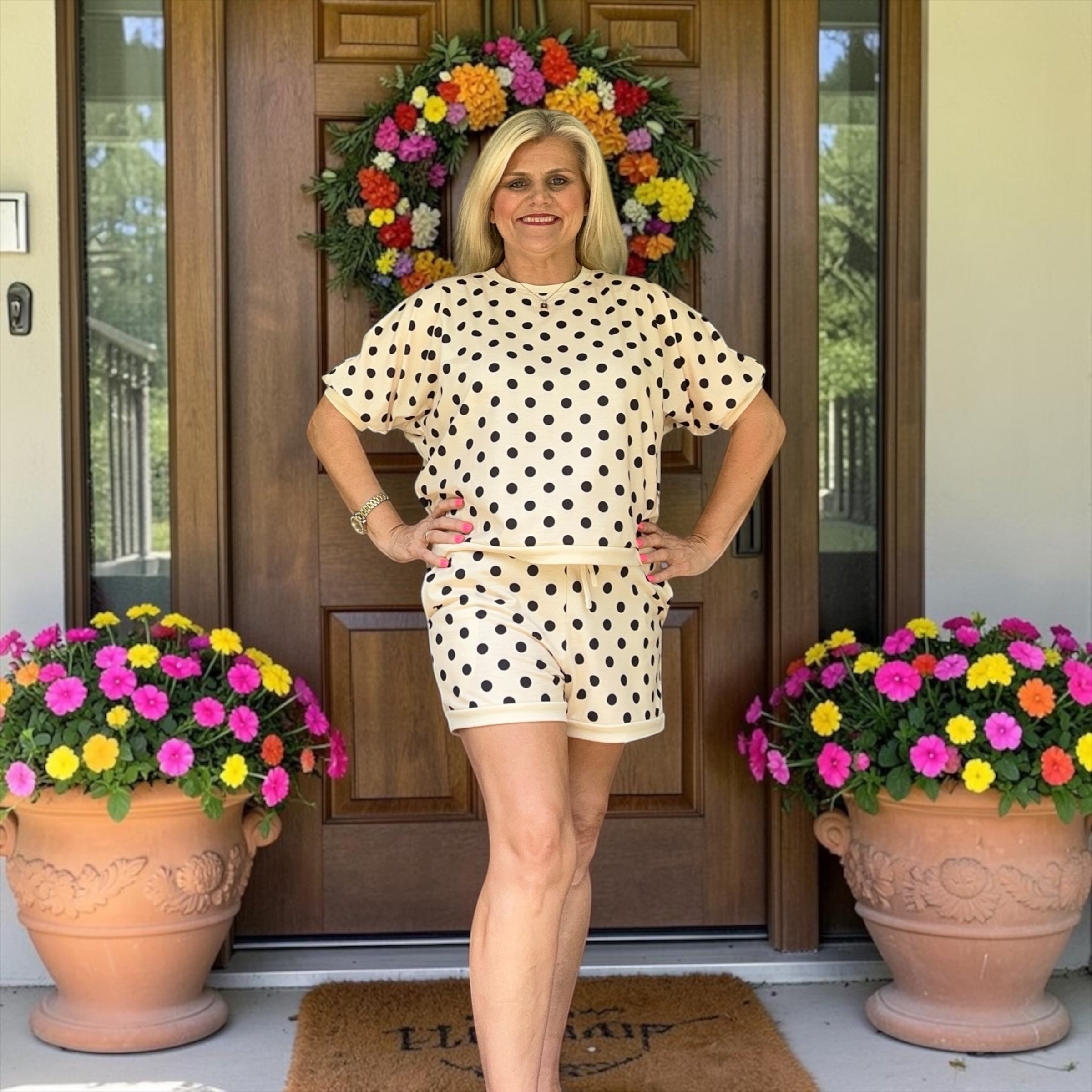 Classic Charm Polka Dot Lounge Set