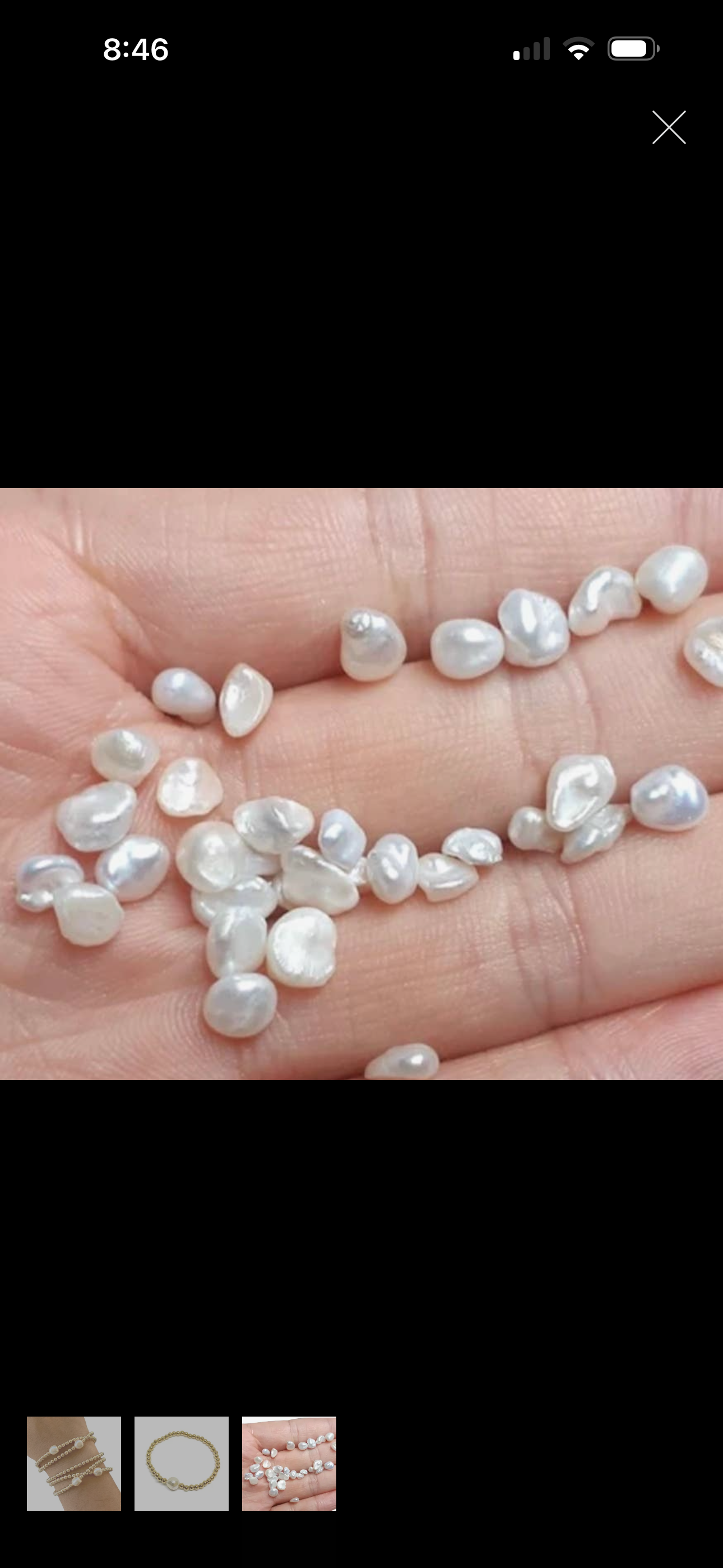 ✨ Golden Glow Freshwater Pearl Bracelet ✨