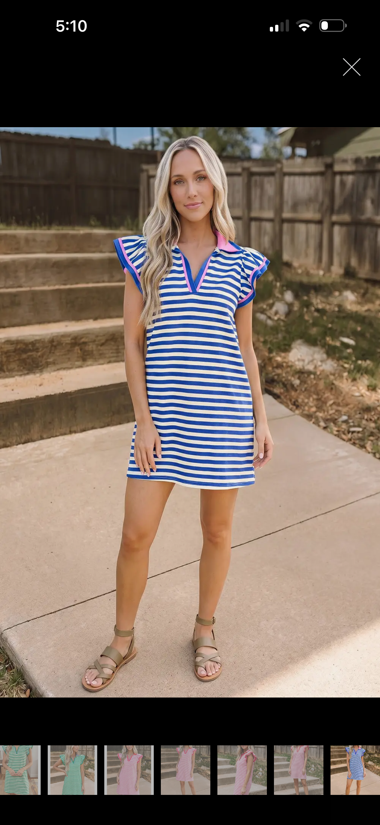 💙The Coastal Charm Stripe Dress 💙