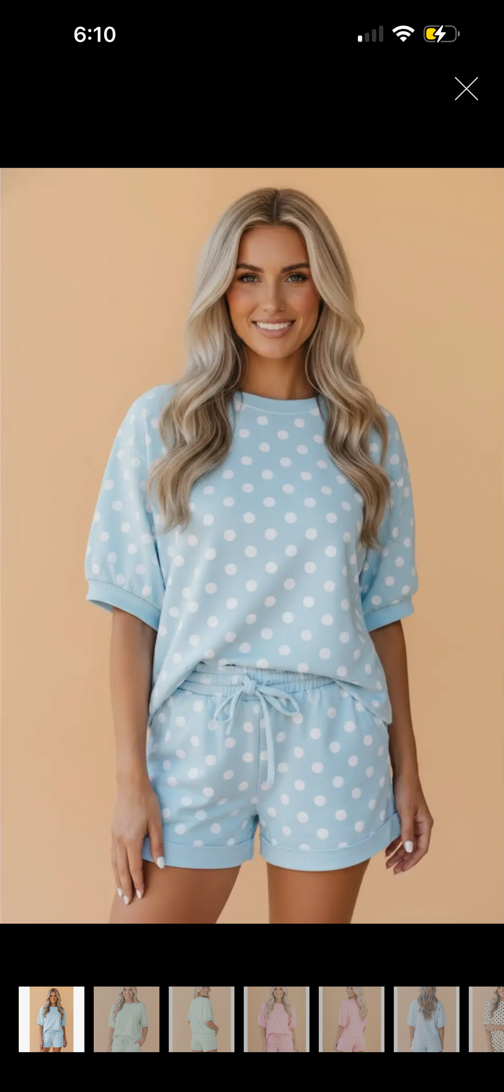 Classic Polka Dot Short Set