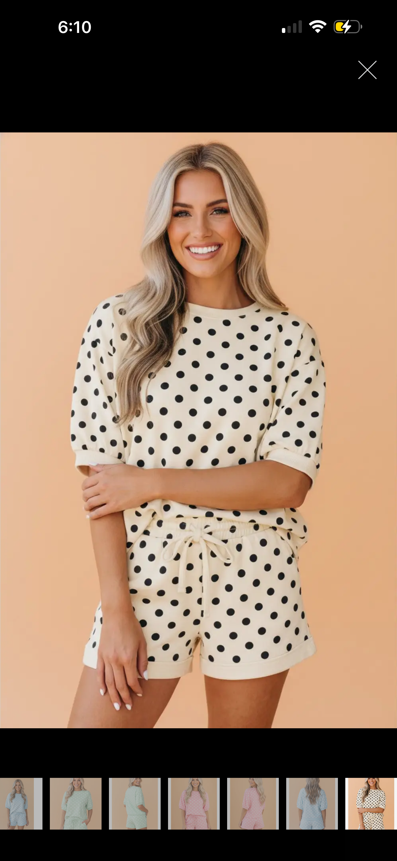 Classic Polka Dot Short Set