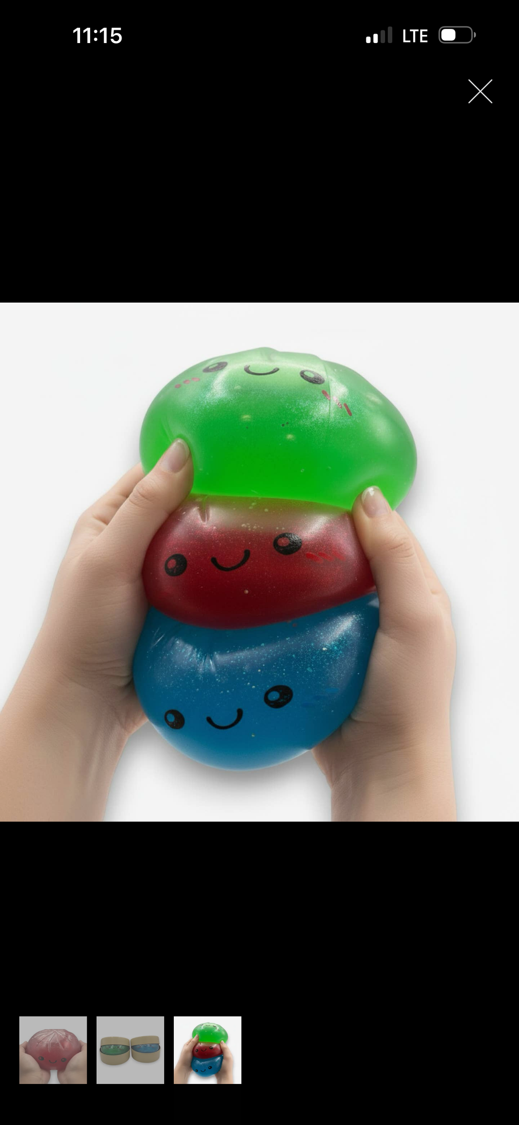 Giant rainbow mystery dumpling