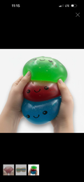 Giant rainbow mystery dumpling