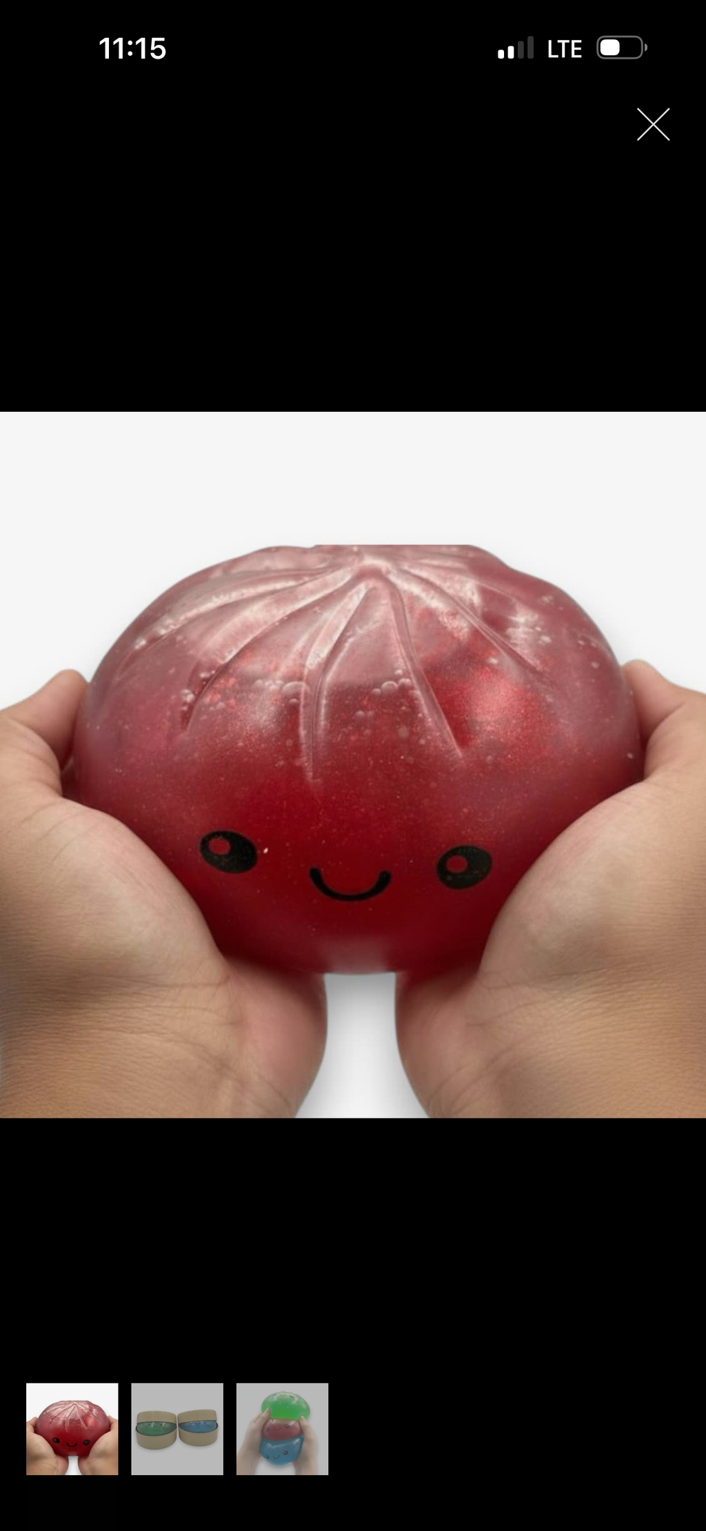 Giant rainbow mystery dumpling