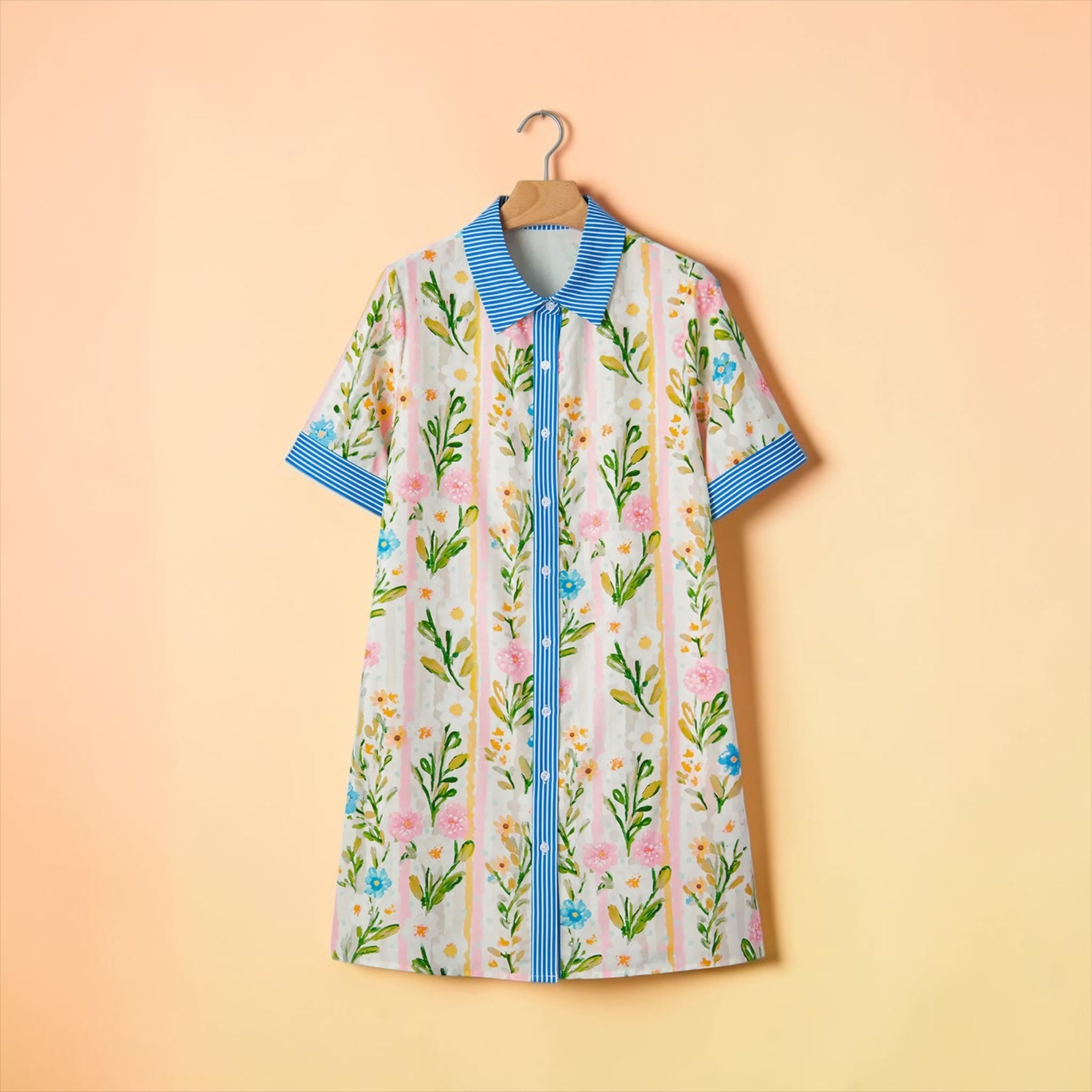 Bluebell Bloom Collared Floral Dress