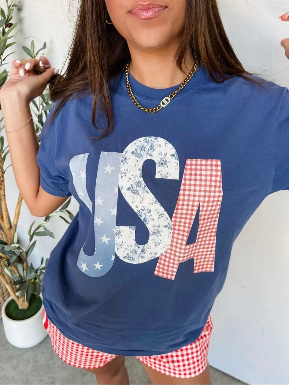 "USA" tee