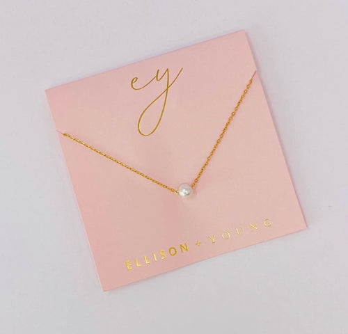 Dainty Single Pearl Necklace