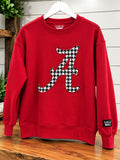 Lulu Mac Alabama Houndstooth A Sweatshirt
