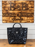Lulu Mac Black Leopard Tote