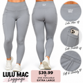 Lulu Mac gray leggings with side pockets