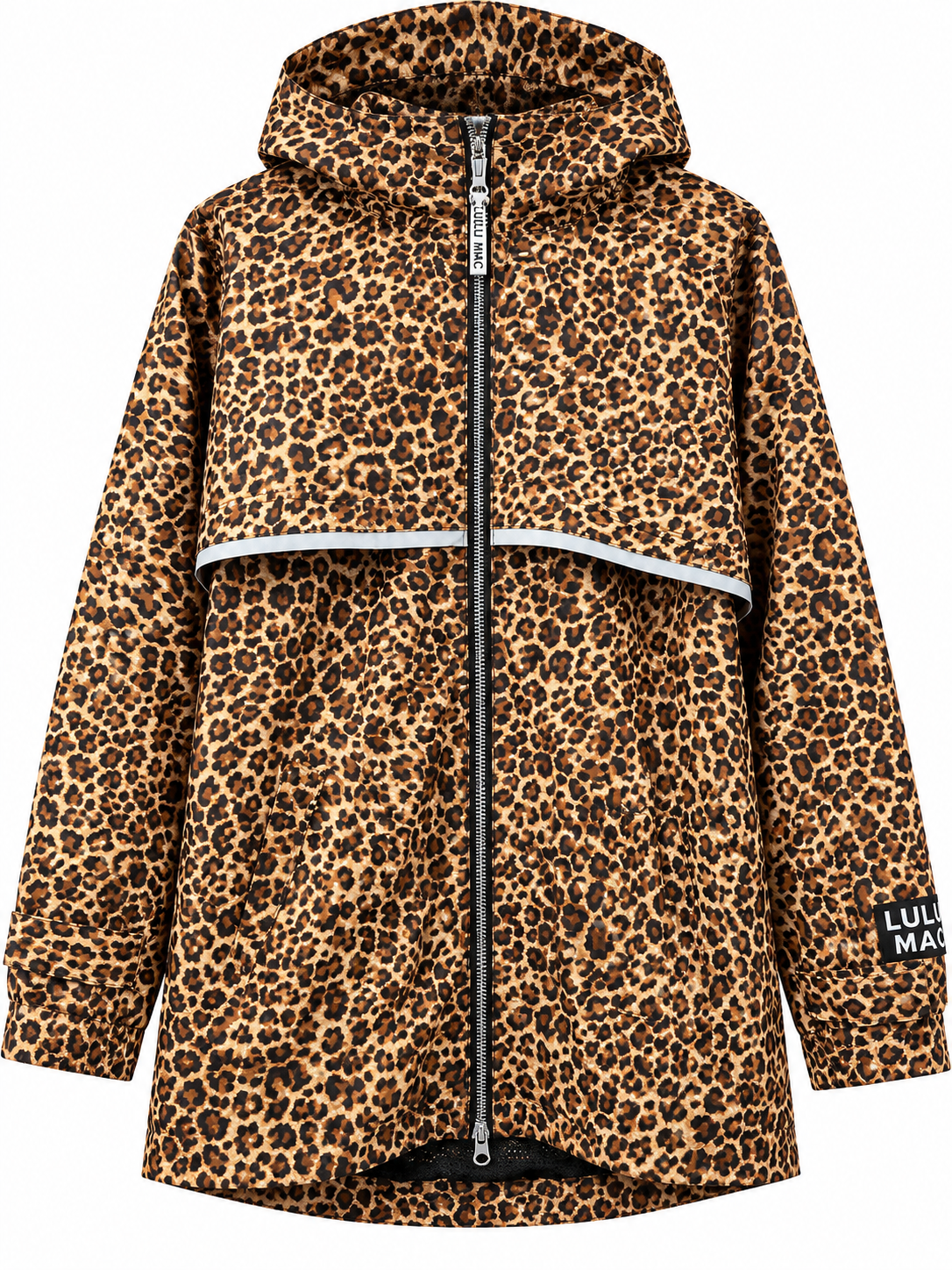 Cleaned-up Lulu Mac leopard print jacket on white background