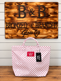 Lulu Mac White & Red Polka Dot Tote