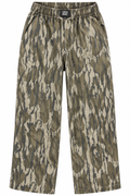 Cleaned-up Lulu Mac youth camo pants on white background