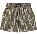 Cleaned-up Lulu Mac camo shorts on white background